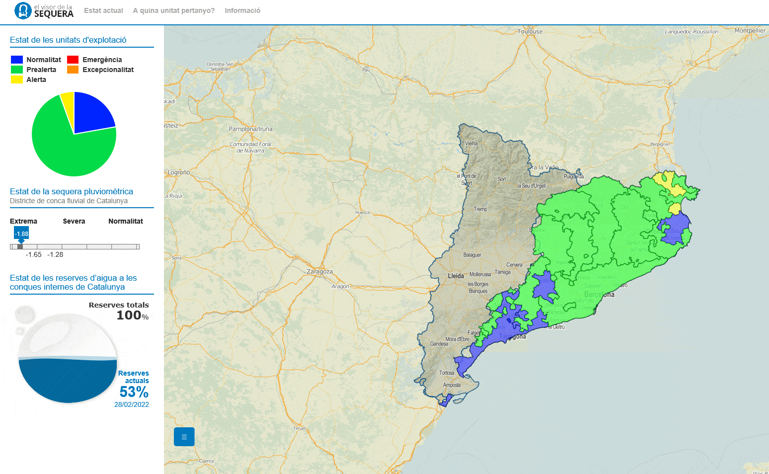 SENER has developed VISSEQ (drought viewer), essential in situations of water scarcity
