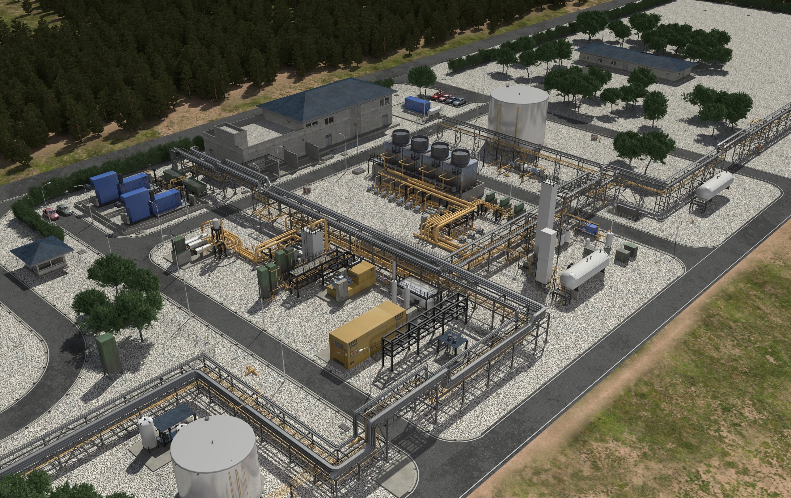 Compressor stations