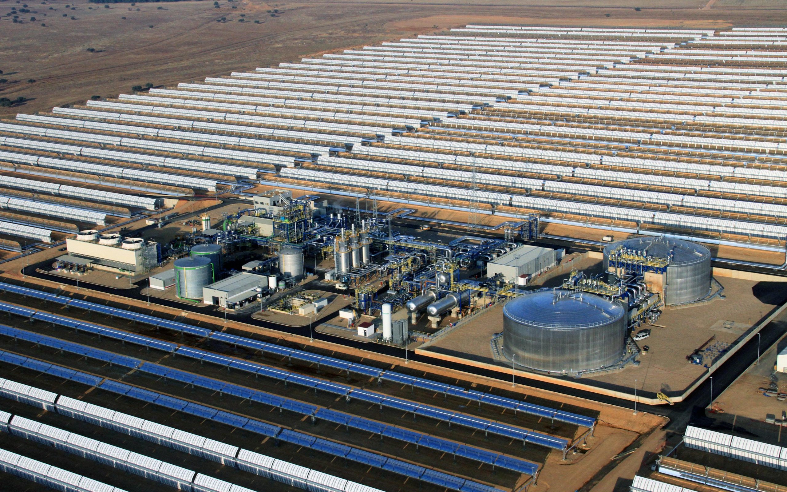Parabolic trough plant Casablanca