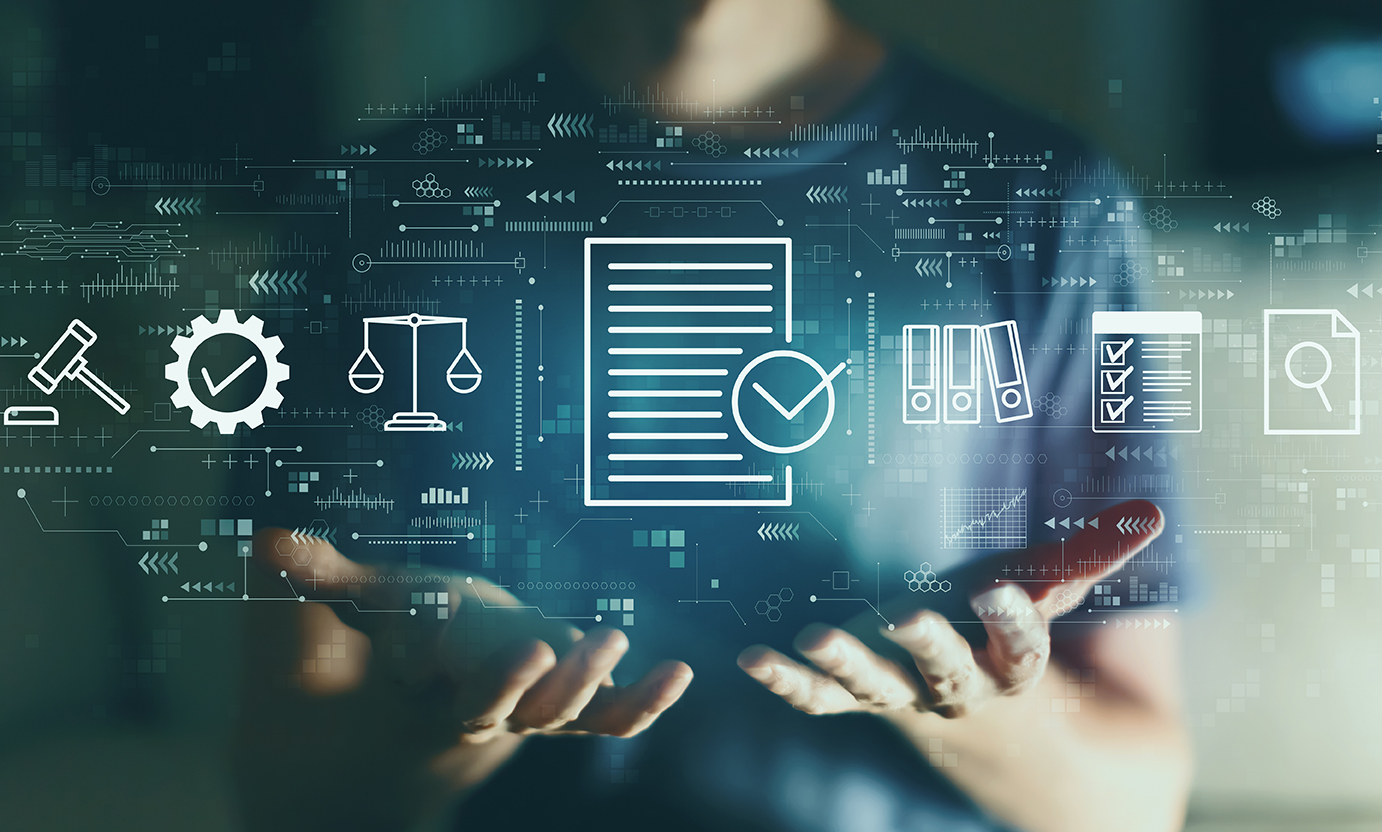 Compliance concept with young man