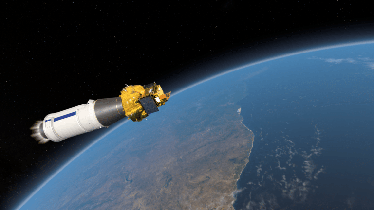 Smile delivered to space, artist impression (C) ESA