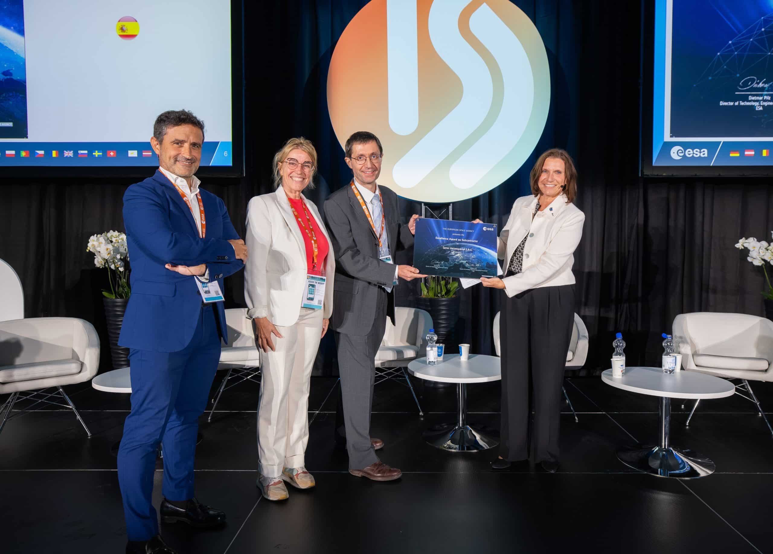 ESA Excellence Award as subcontractor