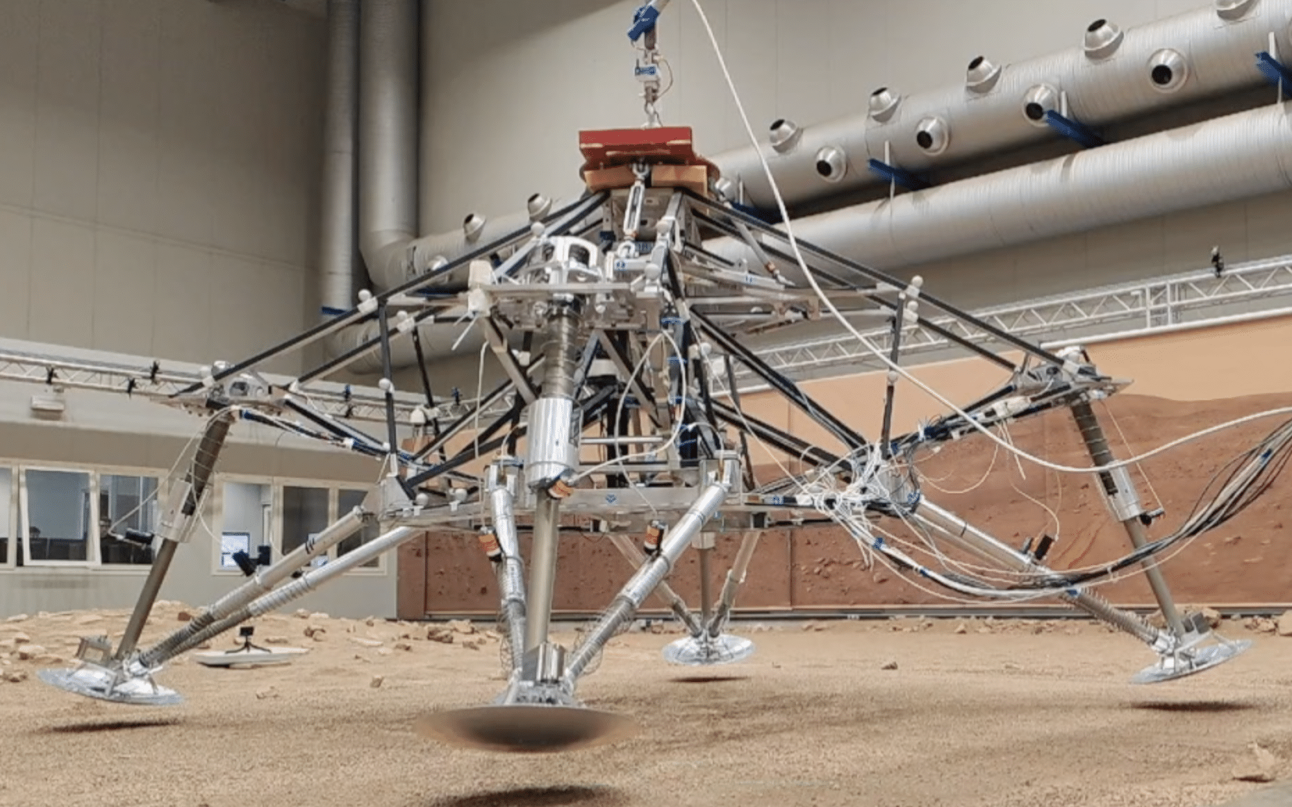 ExoMars drop for a safe landing (C) Thales Alenia Space/ALTEC